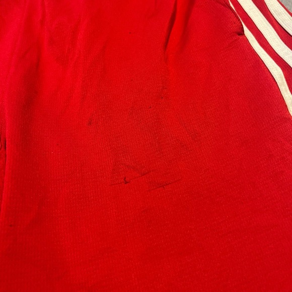 Adidas Men's Red and White Shorts - Picture 4 of 4
